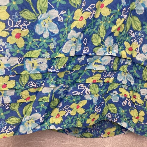 Vintage Y2K Sigrid Olsen Sport Floral Midi Sheath Dress Size 6 Sleeveless 2002 - Picture 12 of 16